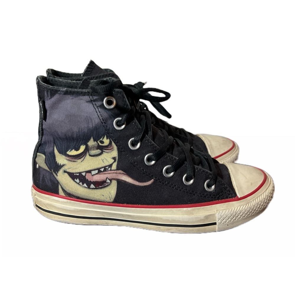 Converse Gorillaz X Chuck Taylor All Star Murdoc Mens Sz 4 Womens 6 RARE black - Picture 6 of 16
